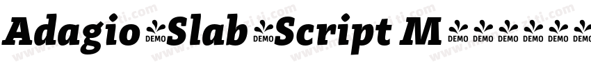 Adagio_Slab_Script M字体转换